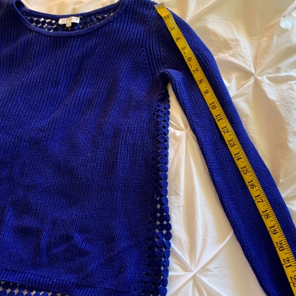 Claudie Pierlot Blue Sweatshirt with Detailed Back - Picture 11 of 11